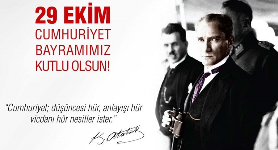 Cumhuriyetimizin 102. yılı kutlu olsun
