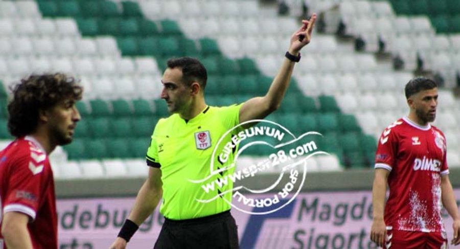 Giresunspor-Tokat Belediye maçında kural hatası tartışması
