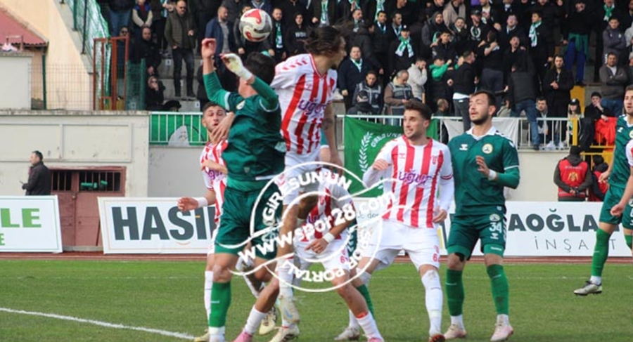 Giresunspor gibi beş puan topladı